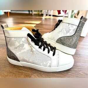 Christian Louboutin Louis SP Strass High-Top Sneakers Men’s Size 43 (US 10)